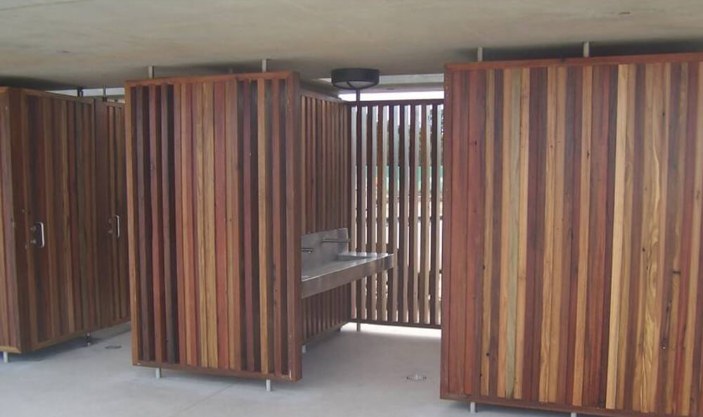 Recycled timber cladding