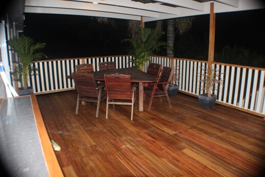 Recycled timber decking