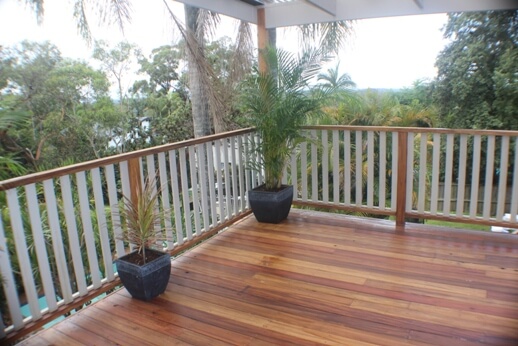 Recycled timber decking