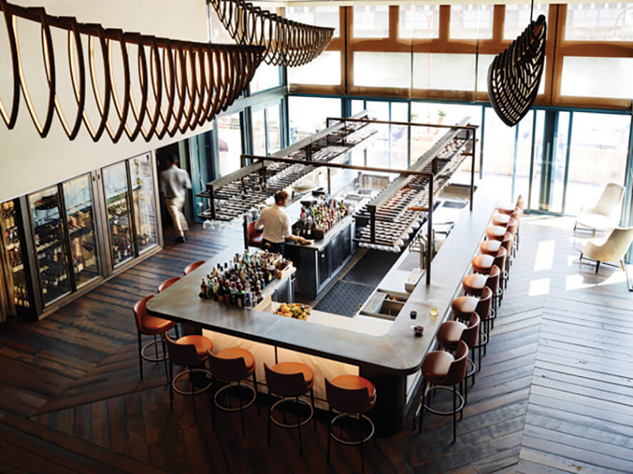 Sawtooth timber finish