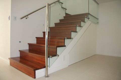 Recycled timber stairs